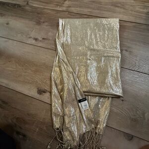 JCrew gold scarf